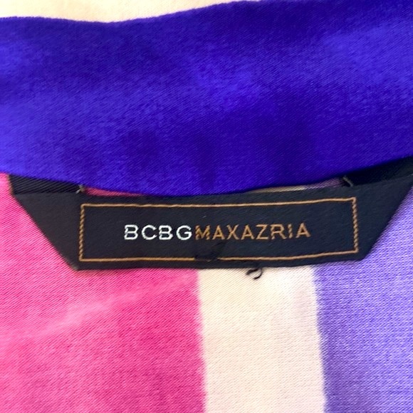 BCBGMaxAzria bold & colorful geometric impression print dress - Picture 3 of 5